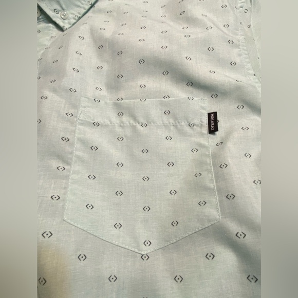 Molokai Surf Club short sleeve button-down shirt.  Size XXL.  Mint green - Picture 5 of 12